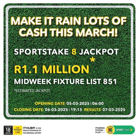 sportstake 8 results yesterday|Ithuba National Lottery .